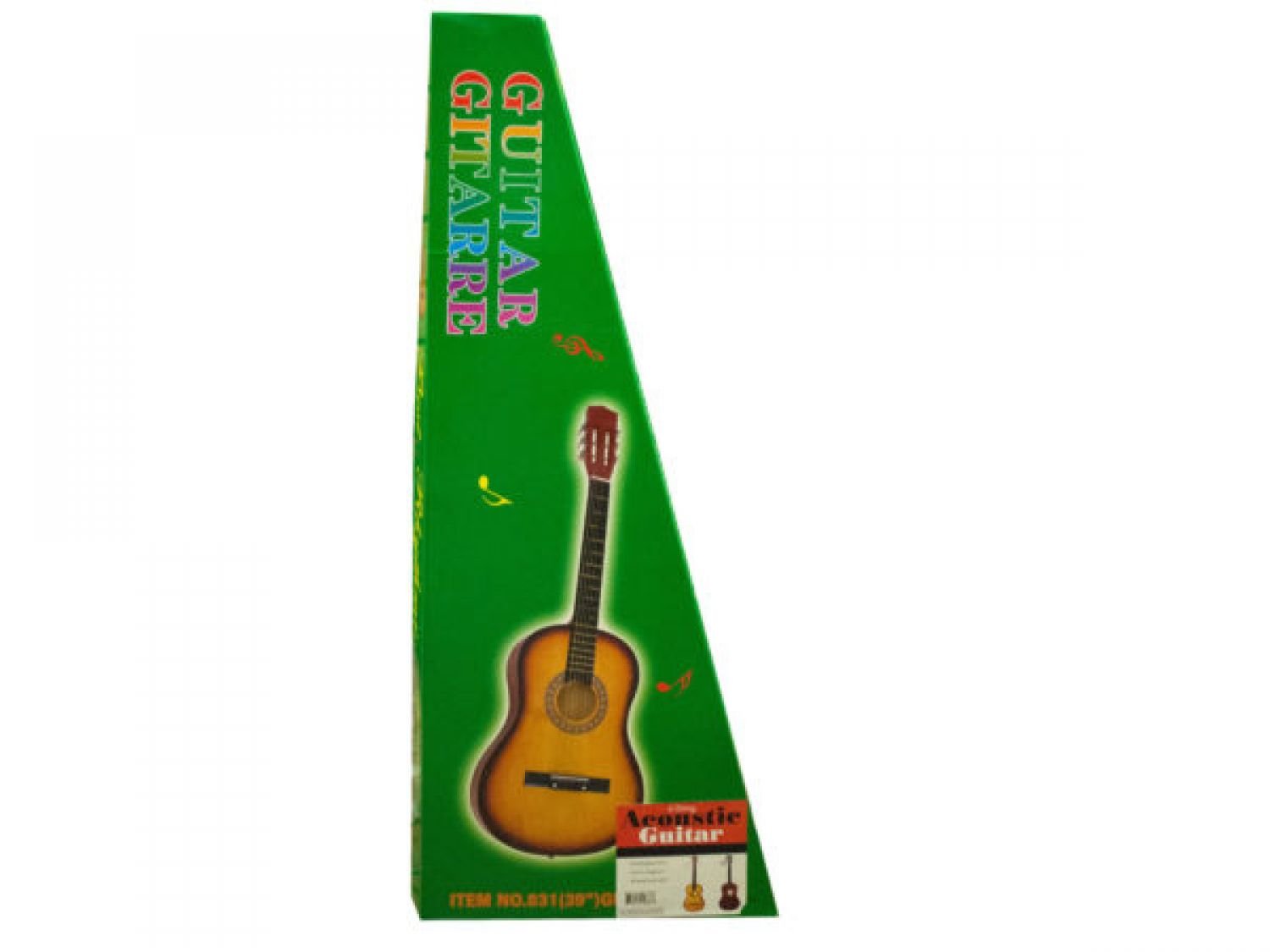 6-String Acoustic Guitar Toy Set of 4 - Musical Instrument Toys for Kids, Beginners & Collectors - Perfect for Birthday Gifts, Music Education & Pretend Play