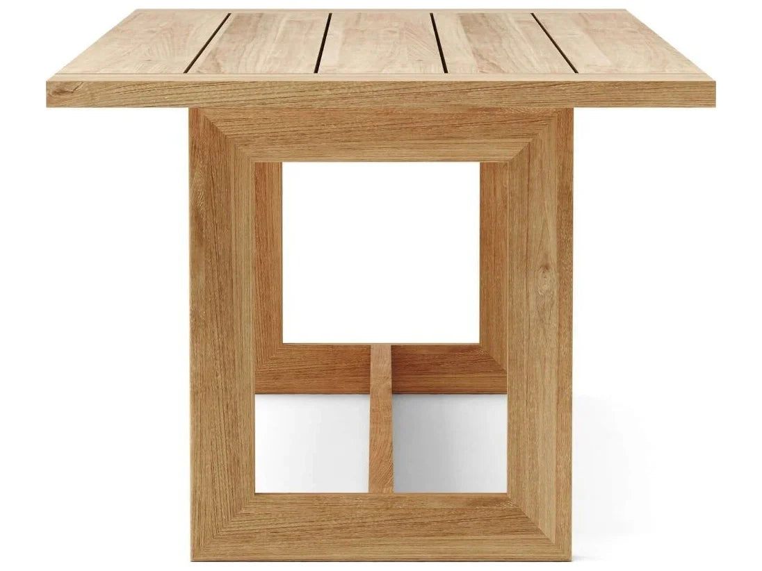 Anderson Teak Smyrna DS 857 Outdoor Dining Table - Weather-Resistant Teak Wood Patio Furniture for Garden, Poolside & Backyard Dining