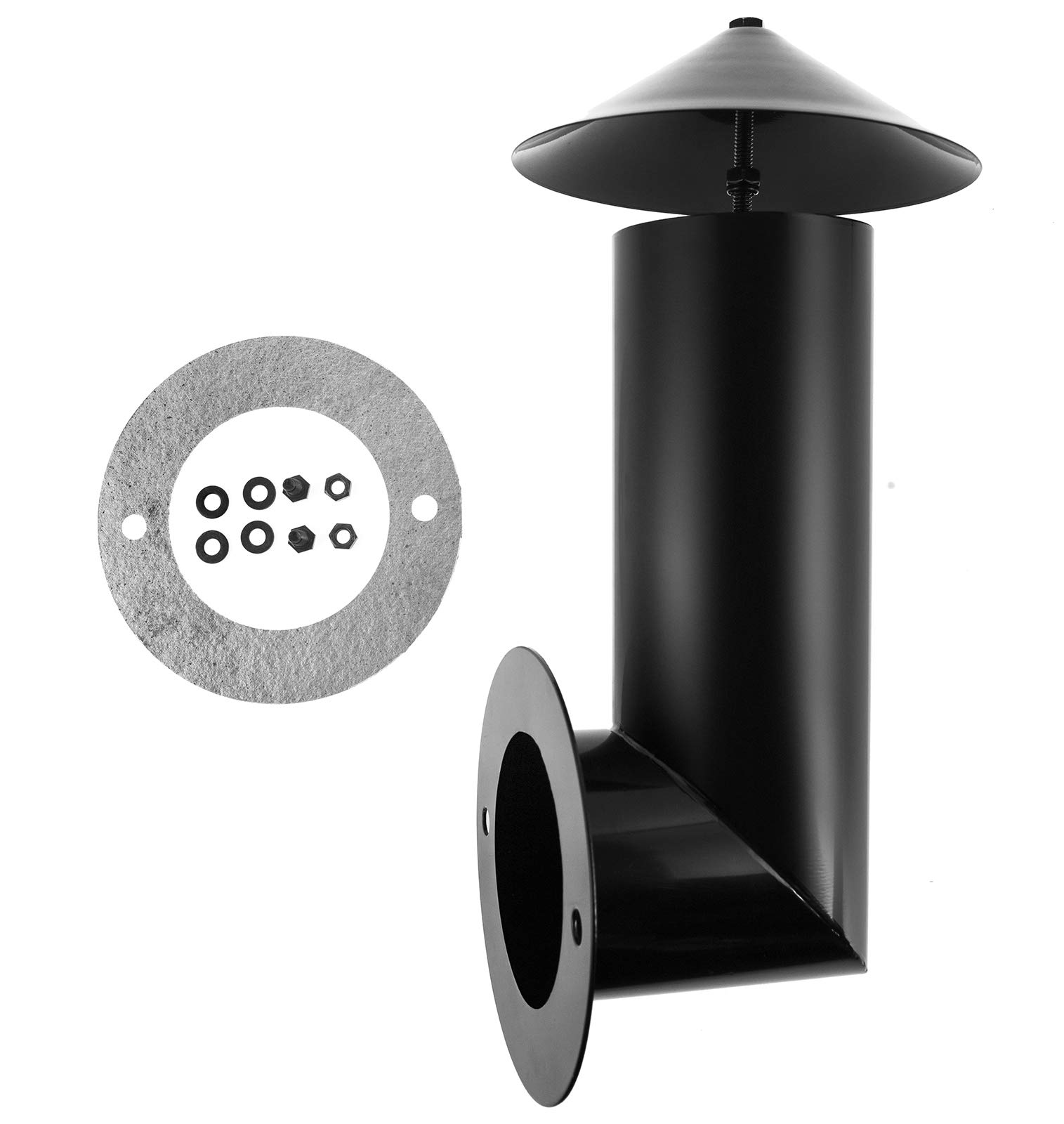 Grill Smoke Stack Replacement - Compatible with Pit Boss, Z Grills, Traeger, Camp Chef & Other Pellet Smokers | Durable Smoker Chimney Accessory for BBQ, Grilling & Outdoor Cooking