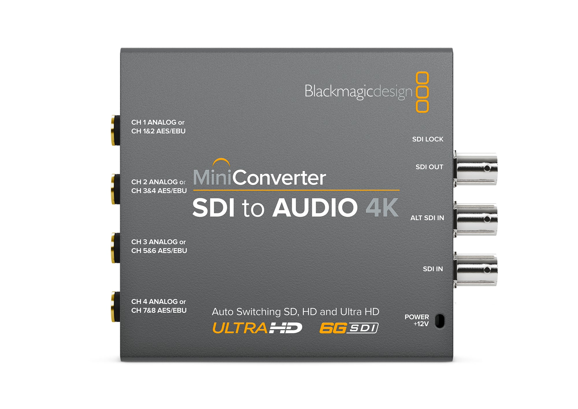 Blackmagic Design Mini Converter SDI to Audio 4K - Professional SDI Audio Extractor for 4K Video Production | Perfect for Live Streaming, Broadcast & Studio Setups