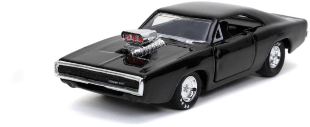 Jada Toys Fast & Furious 1:32 Scale 1970 Dodge Charger Die-Cast Model Car - Dom's Black Muscle Car Replica (32215) - Collectible Toy for Kids & Adults - Perfect for Movie Fans, Display & Play