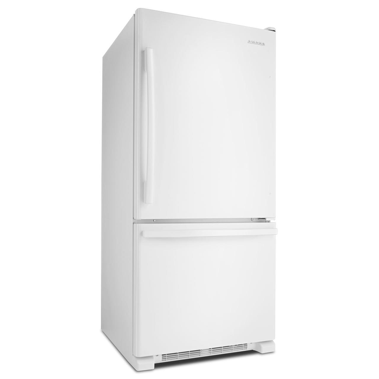 Amana 18 cu. ft. Bottom Freezer Refrigerator - 30 Inch Wide, Energy Star Rated, Stainless Steel (ABB1924BRW) - Perfect for Kitchens, Apartments & Small Spaces