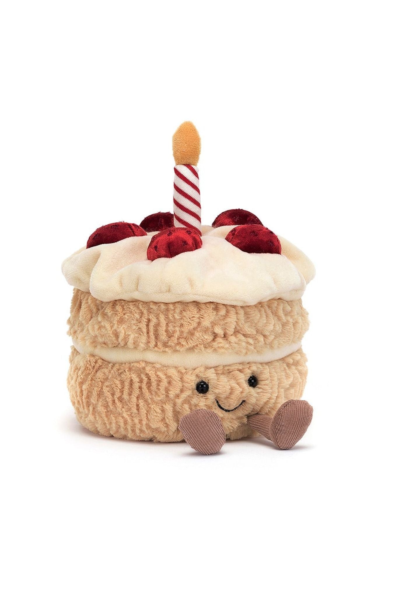 Jellycat Amuseable Birthday Cake Plush Toy - Soft & Cuddly Gift for Kids, Babies, Birthdays & Celebrations | Perfect for Playtime, Nursery Decor & Party Favors