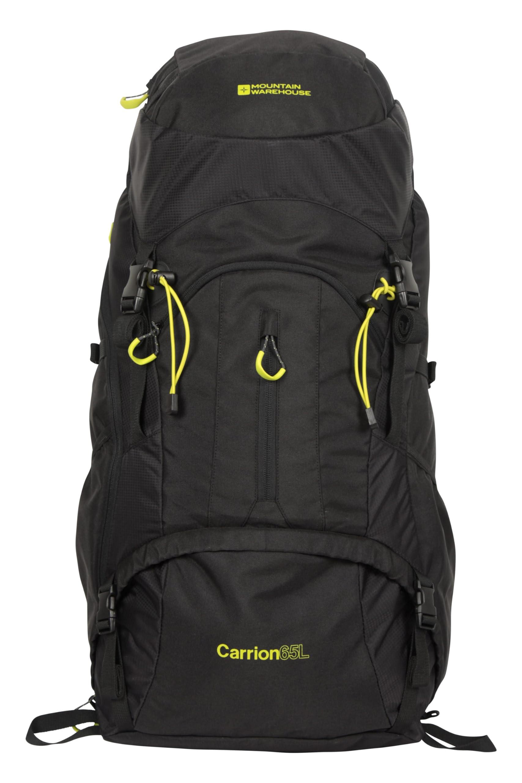 Mountain Warehouse Carrion 65L Hiking Backpack - Lightweight Padded Daypack for Outdoor Adventures, Camping & Travel