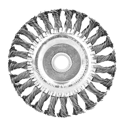 Durable Wire Wheel Brush - Heavy Duty Steel Wire Brush for Welding, Grinding, Burr Removal & Tank/Hull Cleaning | Perfect for Metalworking, Rust Removal & Surface Preparation
