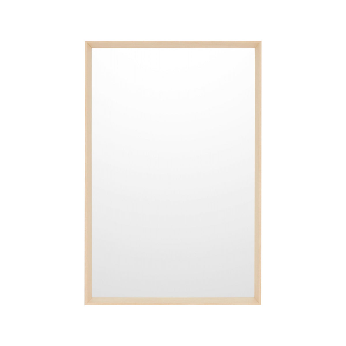Hugo Timber Mirror - Light Wooden Wall Mirror for Bedroom, Living Room & Bathroom Decor | Modern Farmhouse Style Home Accent