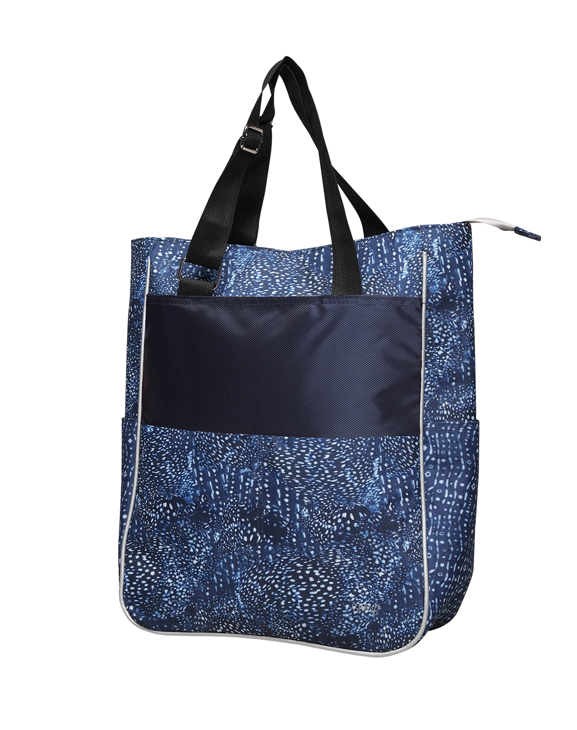Women's Large Tennis Tote Bag with Zipper & Shoulder Strap - 6 Exterior Pockets - Stylish Sport Tote for Women - Perfect for Tennis Matches, Gym, Travel & Daily Use