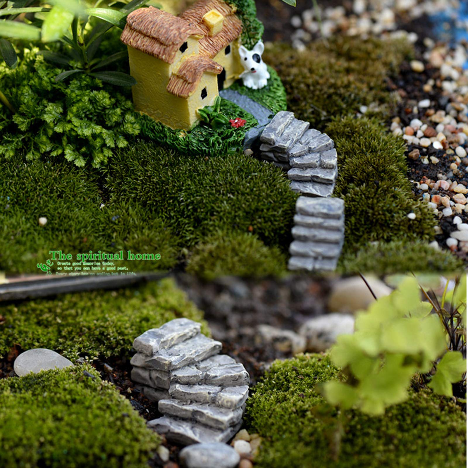 Miniature Fairy Garden Decorations - Handcrafted Garden Sculptures & Statues for Outdoor Zen Gardens, Patio, Yard & Fairy Tale Landscaping | Perfect for DIY Garden Projects & Home Décor