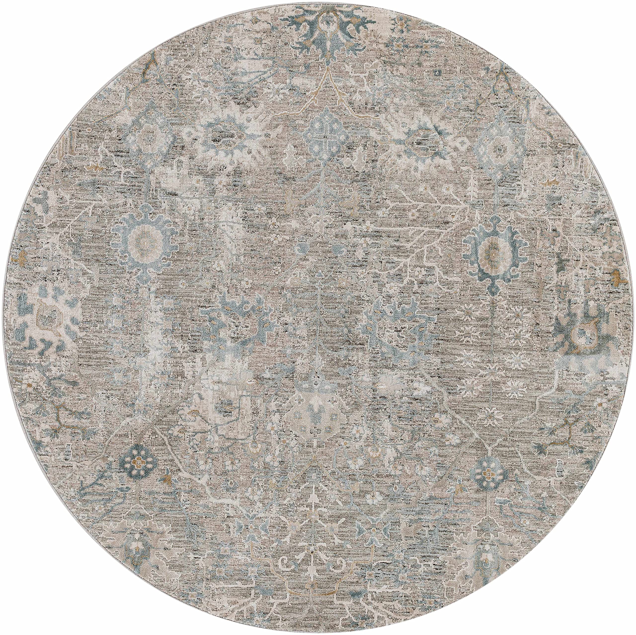 Hauteloom Gilmanton Moroccan Farmhouse Round Area Rug 6'7