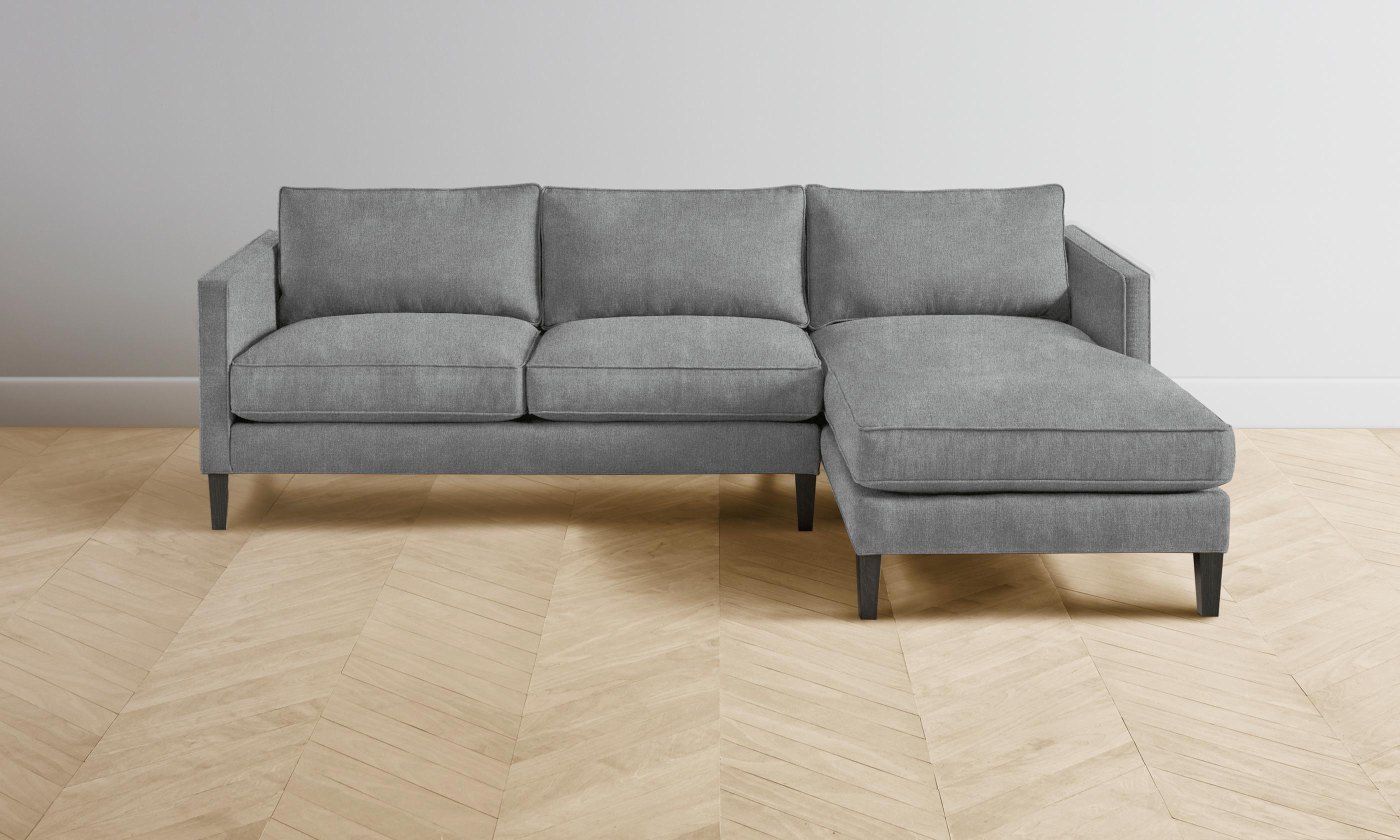 The Crosby Sectional Sofa - Performance Mélange Weave Fabric - Modern Living Room Furniture for Home & Office - Perfect for Family Gatherings & Movie Nights