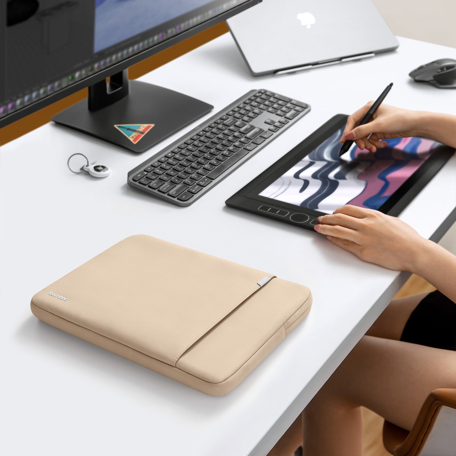 Premium Defender A13 Laptop Sleeve for 16-inch MacBook Pro - Shockproof & Water-Resistant Protective Case - Perfect for Travel, Office & School Use