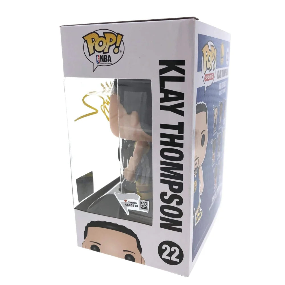 Klay Thompson Autographed Funko Pop #22 with COA - Golden State Warriors Collectible for Basketball Fans & Memorabilia Enthusiasts - Perfect for Display, Gifts, and Sports Collections