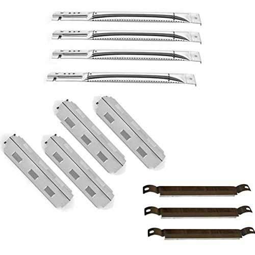 Charbroil 4363420507 BBQ Gas Grill Repair Kit - 4 Stainless Steel Burners, 4 Heat Plates & 3 Crossover Tubes | Compatible with Models 463420509, 463460708, 463460710 | Perfect for Outdoor Cooking, Backyard Grilling & BBQ Parties