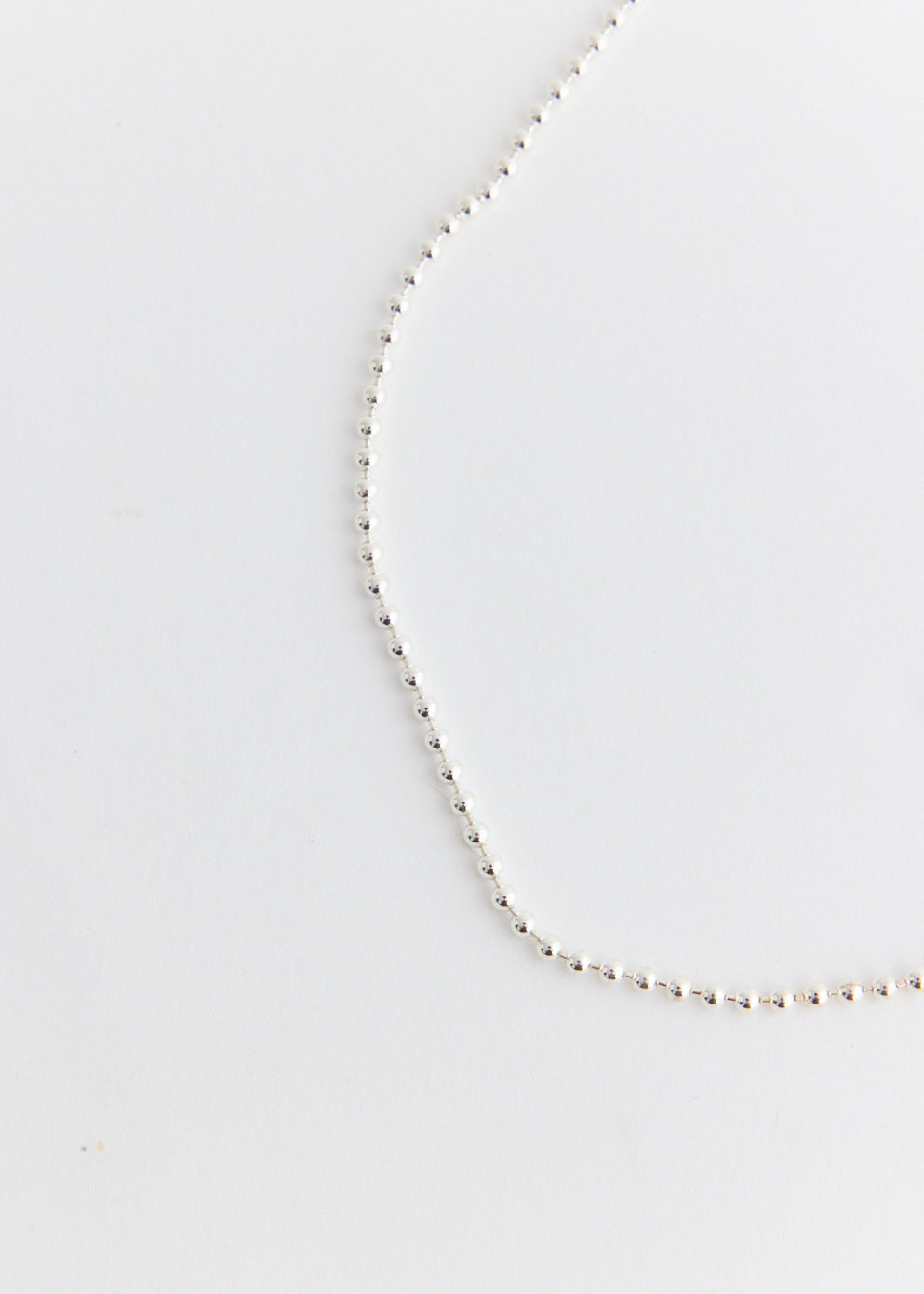 Silver Ball Chain Necklace 1mm - Dainty & Elegant Jewelry for Women & Men - Perfect for Layering, Pendants & Everyday Wear