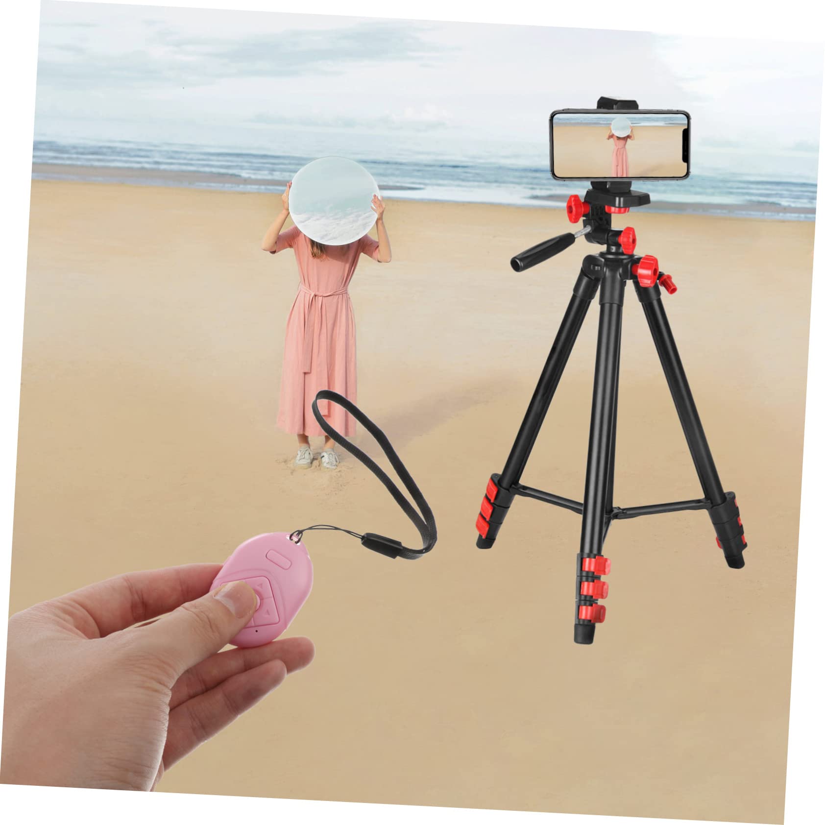 UKCOCO Wireless WiFi Camera Remote Control - 1PC Shutter Trigger for Smartphone Selfie, Compatible with iPhone & Android - Perfect for Photography, Vlogging, and Group Shots