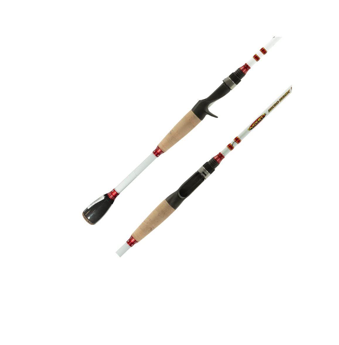 **DUCKETT FISHING Micro Magic Pro Angling Rod - Carbon Fiber Scrim, Micro-Guides & Sensi-Touch Blanks - Spinning, Casting & Cranking Options - Perfect for Bass, Trout & Freshwater Fishing**