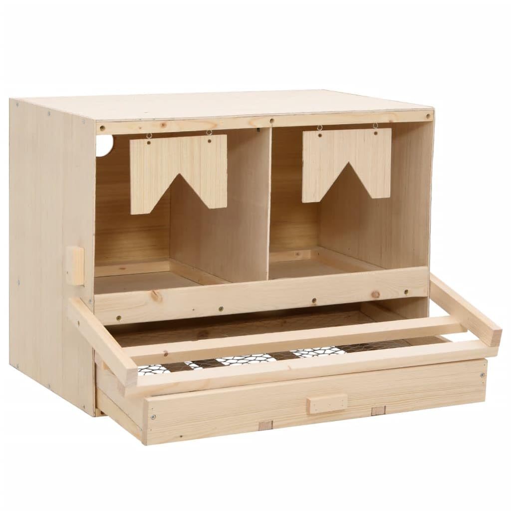 Premium 2-Compartment Chicken Laying Nest Box - 24.8