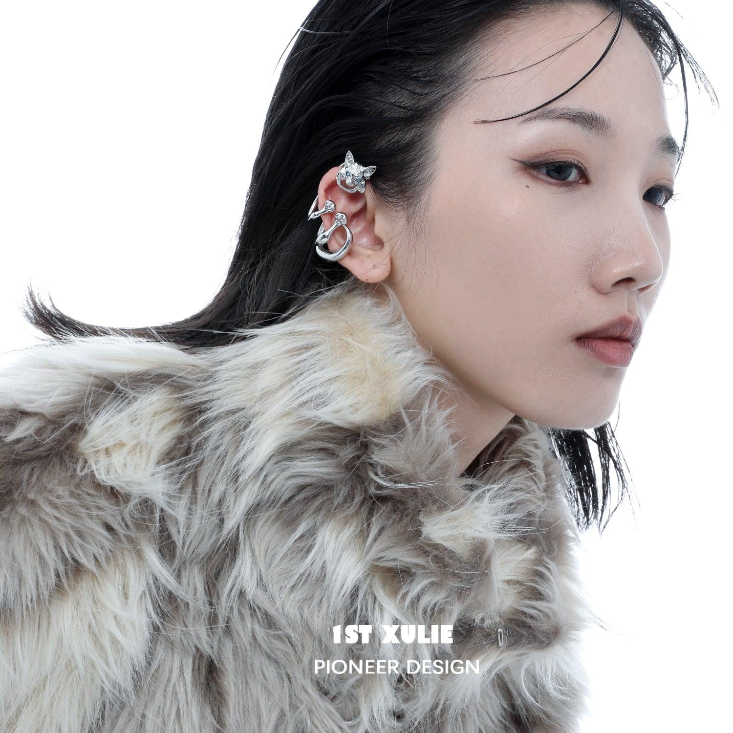 18k Platinum Plated Cat Ear Clips™ - Elegant Cat-Themed Hair Accessories for Women, Perfect for Parties, Cosplay and Everyday Fashion