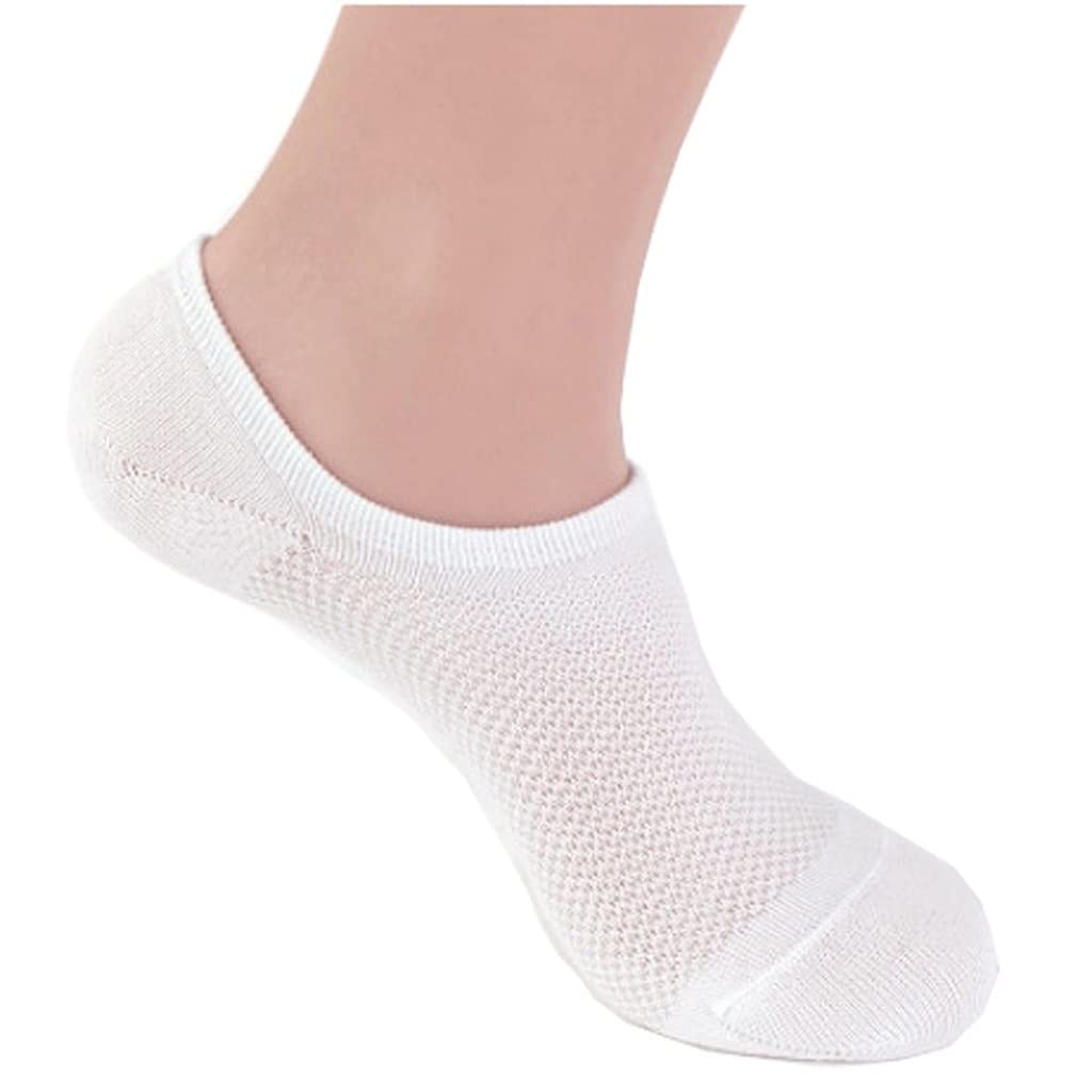 5 Pairs Plus Size Men's Cotton Invisible Boat Socks - Breathable No Show Slipper Socks for Summer & Fall - One Size (Color C) - Perfect for Casual Wear, Sports & Home Comfort