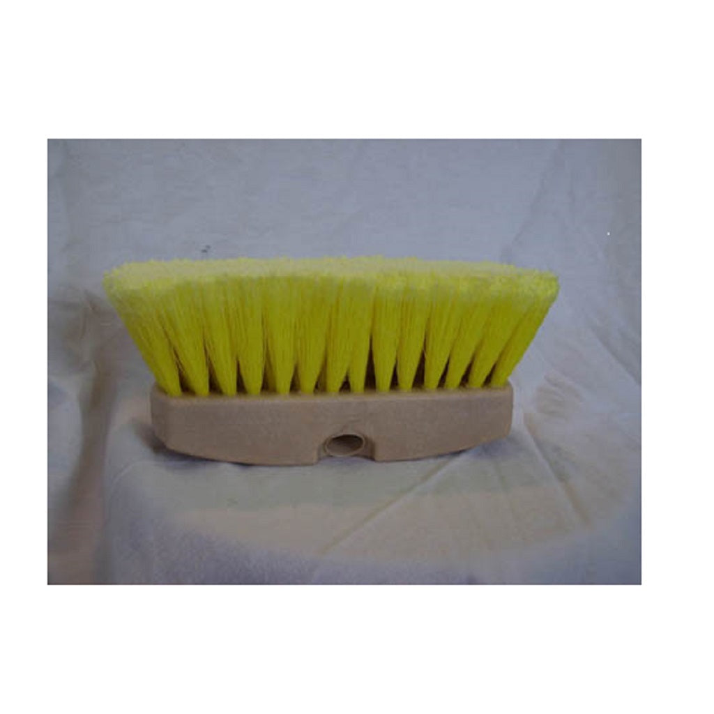 Soft Yellow Polystyrene Flow-Through Brush - Multi-Purpose Cleaning Tool for Cars, RVs, Boats, Windows & Siding | Perfect for Auto Detailing, Marine & Home Cleaning