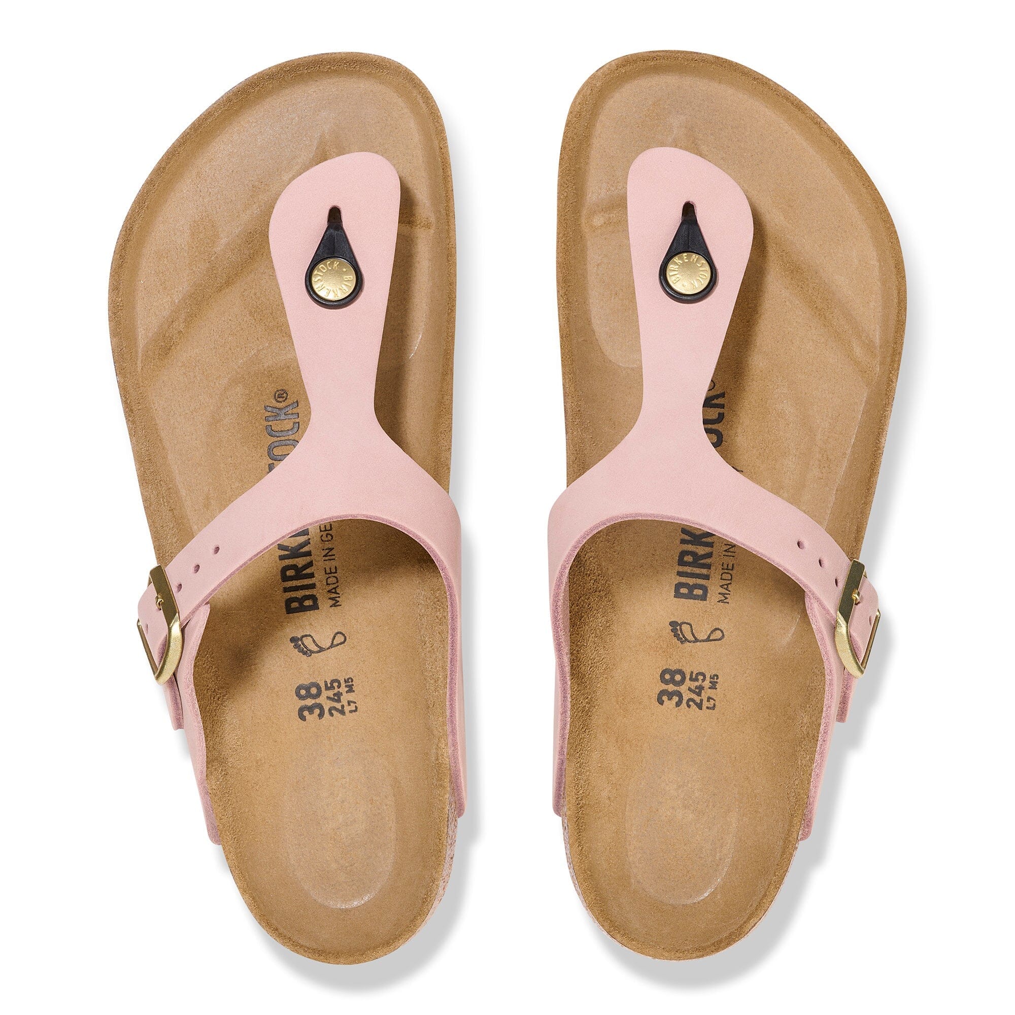 BIRKENSTOCK GIZEH Leather Sandals for Women - Comfortable Cork Footbed & Adjustable Straps - Perfect for Summer, Beach, and Casual Wear
