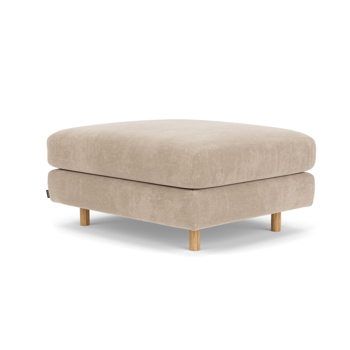 Dylan Fabric Ottoman - Soft and Stylish Footrest, Storage Bench, Living Room Accent Piece - Perfect for Small Spaces, Bedroom, or Lounge Area