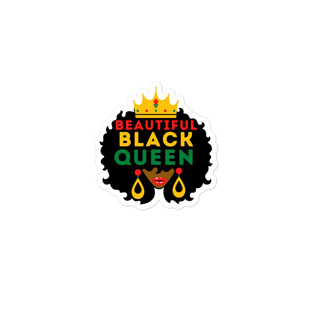 Black Women Sticker Decals - Mother & Girls Vinyl Bubble-Free Decals for Laptops, Cars & Water Bottles - African American Empowerment Stickers