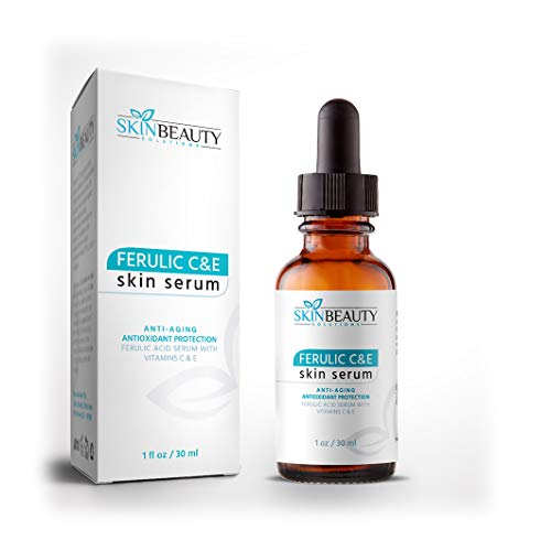 Ferulic Acid CE with Vitamin C+E Antioxidant Serum - Anti-Aging, Wrinkle Reduction & Sun Damage Repair (1 oz / 30 ml) | Brightening Facial Treatment for Day & Night Skincare Routine