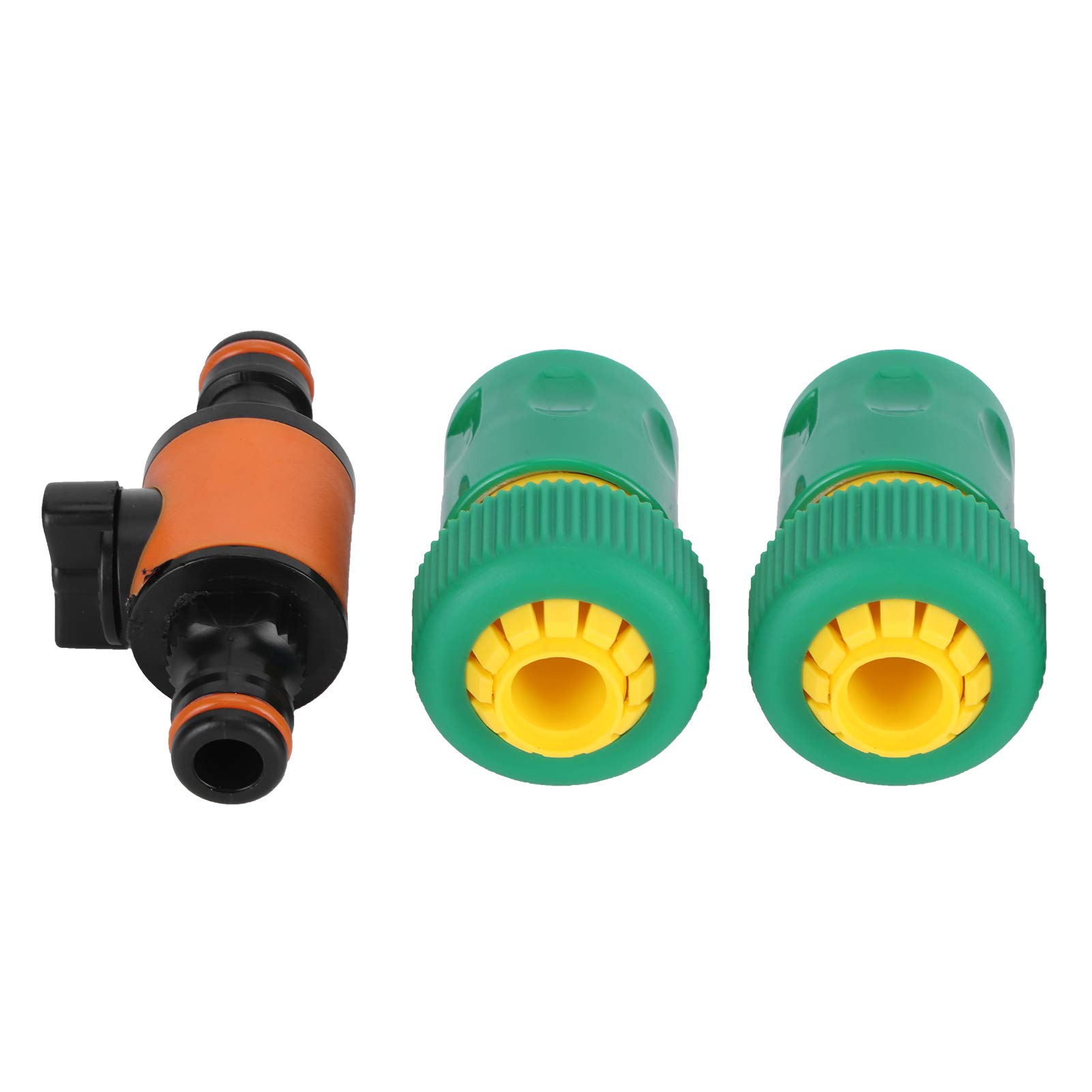 Rosvola Quick Connect Garden Hose Adapter with Ball Valve - Heavy Duty Brass Fittings for Garden Beds, Farms & Irrigation Systems - Perfect for Watering Plants, Lawn Care & Outdoor Hydration Solutions