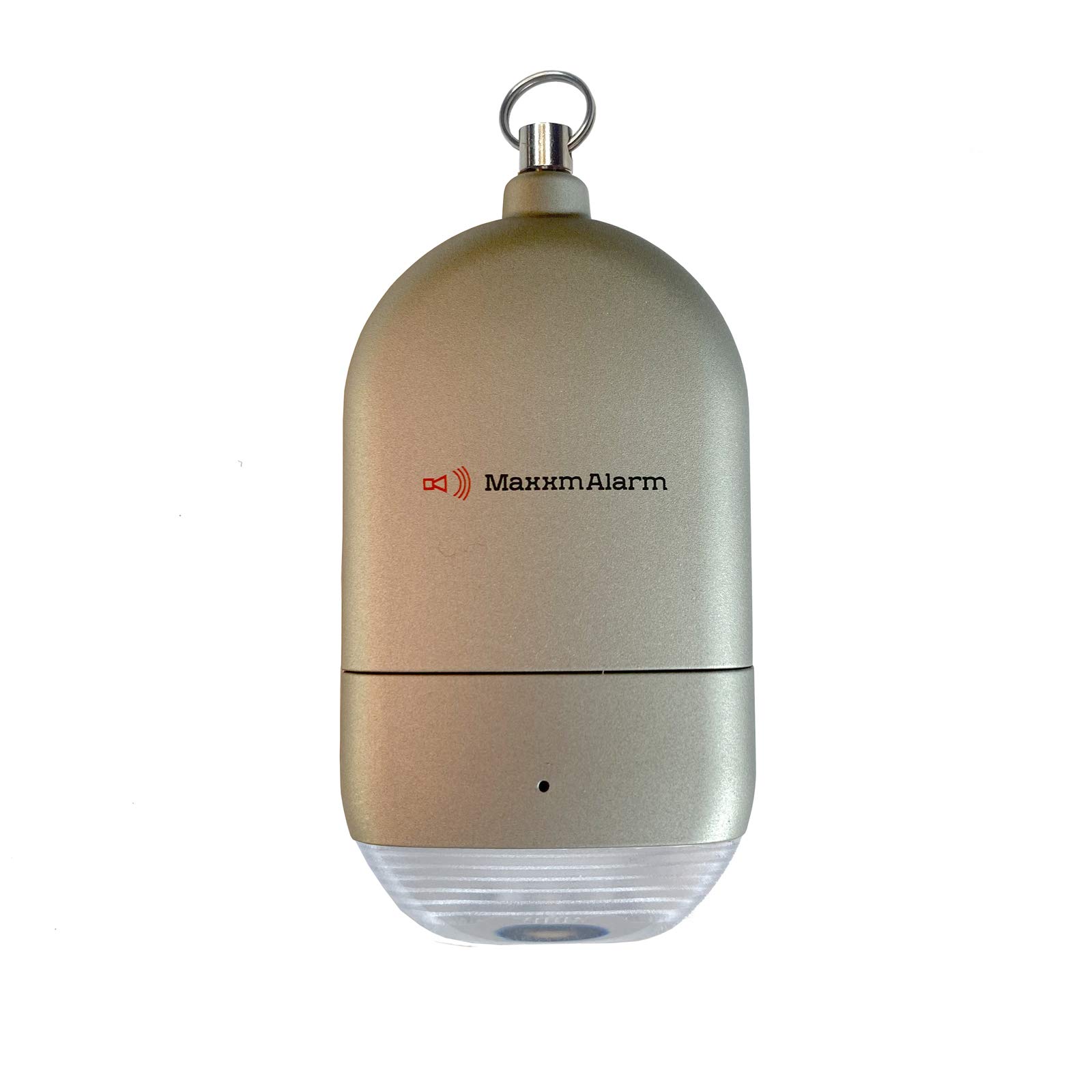 MaxxmAlarm Illume 130dB Personal Safety Alarm with LED Flashlight | Rechargeable Battery & Low Power Alert | Compact Self Defense Device for Women, Kids, Seniors | Matte Space Grey | Perfect for Night Jogging, Campus Safety & Emergency Situations