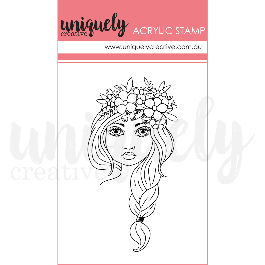 Violet Mark Making Mini Stamp - Acrylic Stamp for Scrapbooking, Card Making & DIY Crafts - Perfect for Journaling, Gift Wrapping & Stationery Projects