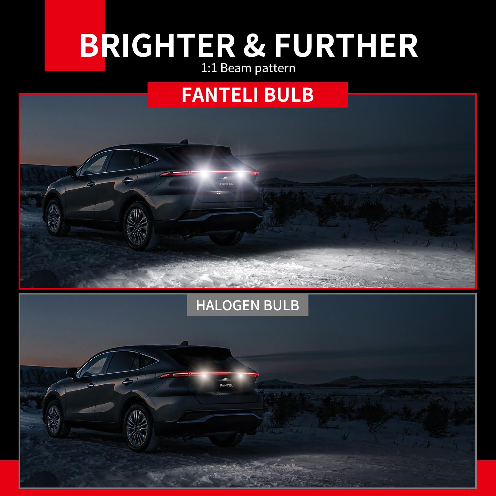 7443 7440 LED Bulb - 500% Brighter Reverse Lights for Cars, Trucks & SUVs | 7441 7444 7443R T20 W21W High Power 21-SMD LED Backup Tail Brake Lights | 6500K Cool White (2-Pack) | Perfect for Night Driving & Enhanced Safety