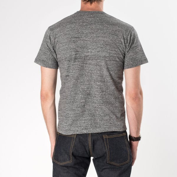 Iron Heart IHT 1610S GRY 6.5oz Loopwheel Crew Neck T-Shirt - Premium Heavyweight Cotton Tee for Men | Casual Wear & Street Style Outfits