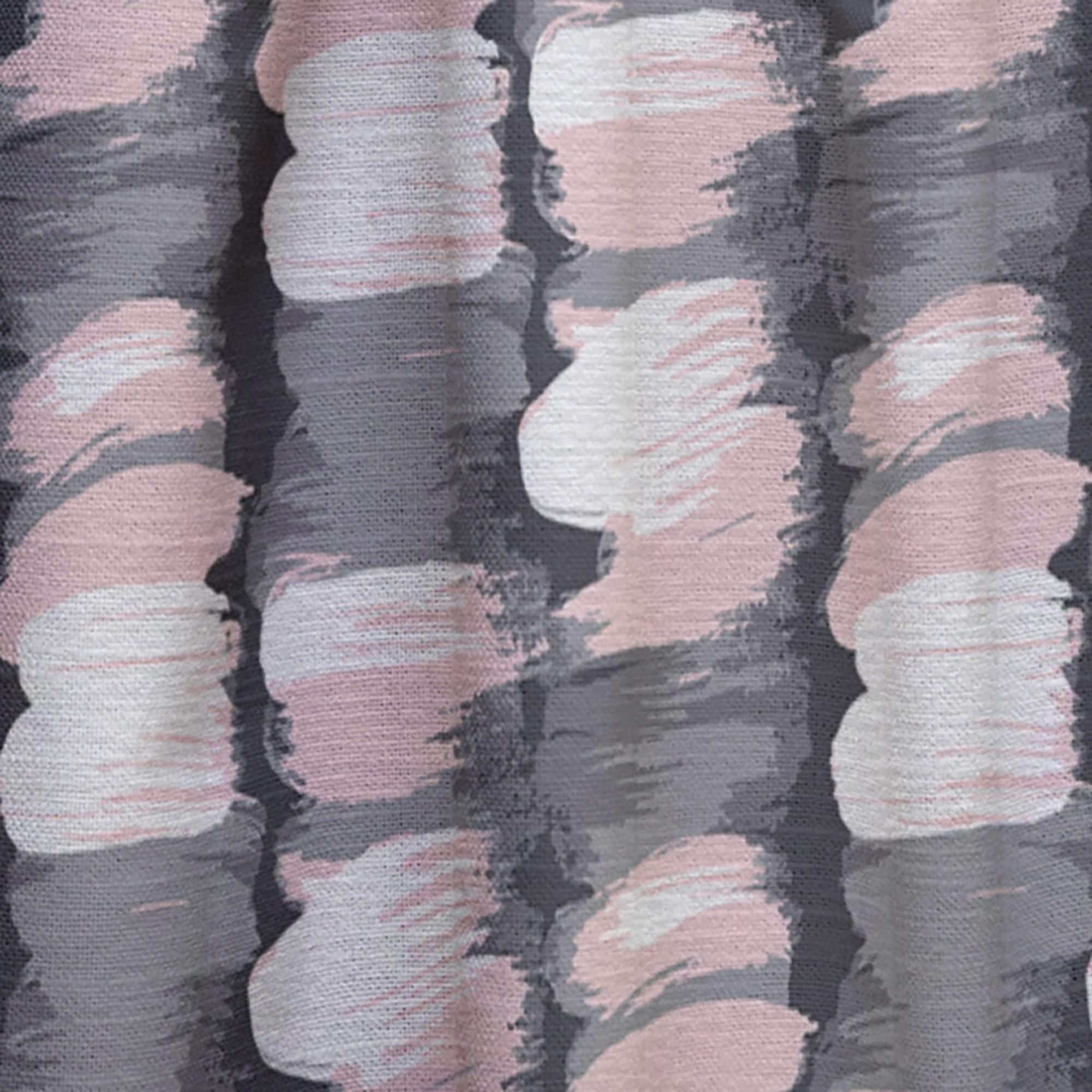 DesignQ Thermal Insulated Curtains - Paint Brush Strokes Pattern Single Panel 52x63 - Blackout Drapes for Bedroom & Living Room - Perfect for Home Decor, Privacy & Energy Efficiency