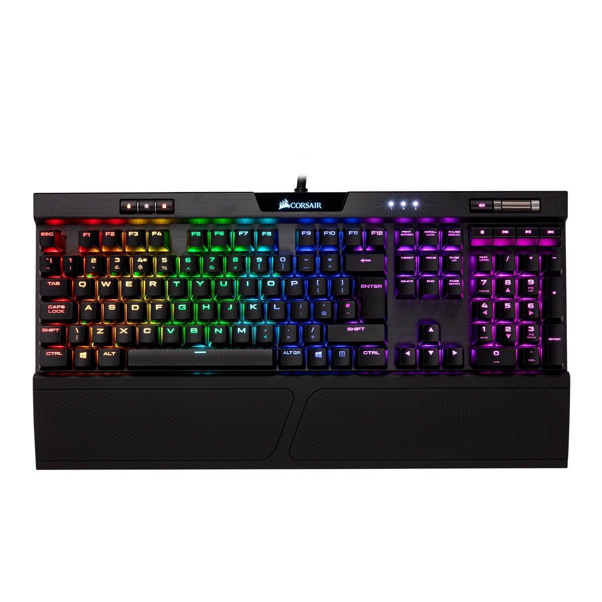 Corsair K70 RGB MK.2 Mechanical Gaming Keyboard with Cherry MX Red Switches - Perfect for PC Gaming, Esports & Typing