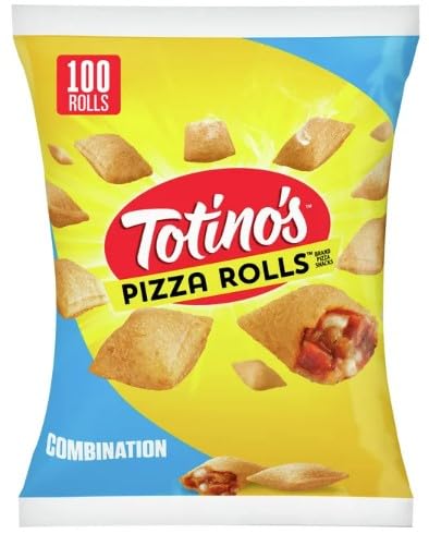 Salutem Vita - Totino's Pizza Rolls, Combination, Frozen Snacks, 48.85 oz (100 Count) - Pack of 2 | Perfect for Parties, Game Nights & Quick Meals | Easy Microwave or Oven Preparation