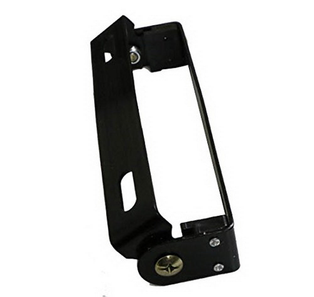 180° Adjustable Motorcycle License Plate Mount Bracket - Universal Fit for ATV, Dirt Bike, Cruiser - Durable Black Metal Bracket for Easy Installation & Secure Riding Compliance