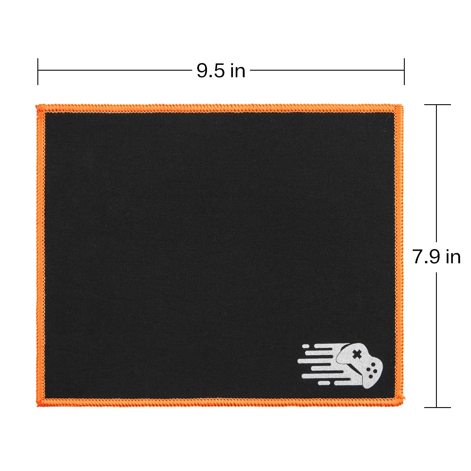 3 Pack Gaming Mouse Pad Set - Non-Slip Rubber Base, Black Rectangle Mouse Mat for Computer, Laptop & Office Desk | Perfect for Gamers, Work & Home Use