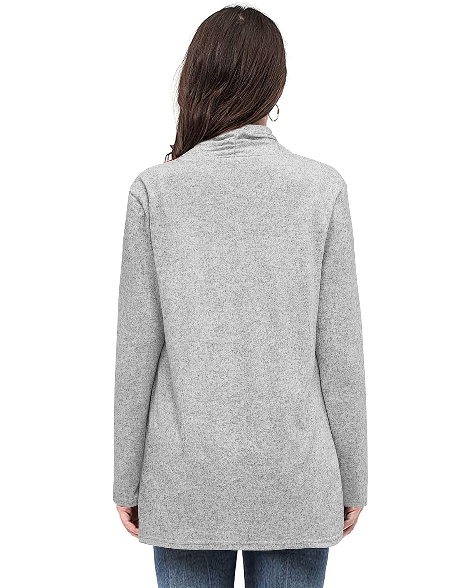 UltraNice Women's Lightweight Long Sleeve Cardigan Sweaters with Pockets - 2025 Spring Casual Tops & Outfits for Work, Travel and Everyday Wear