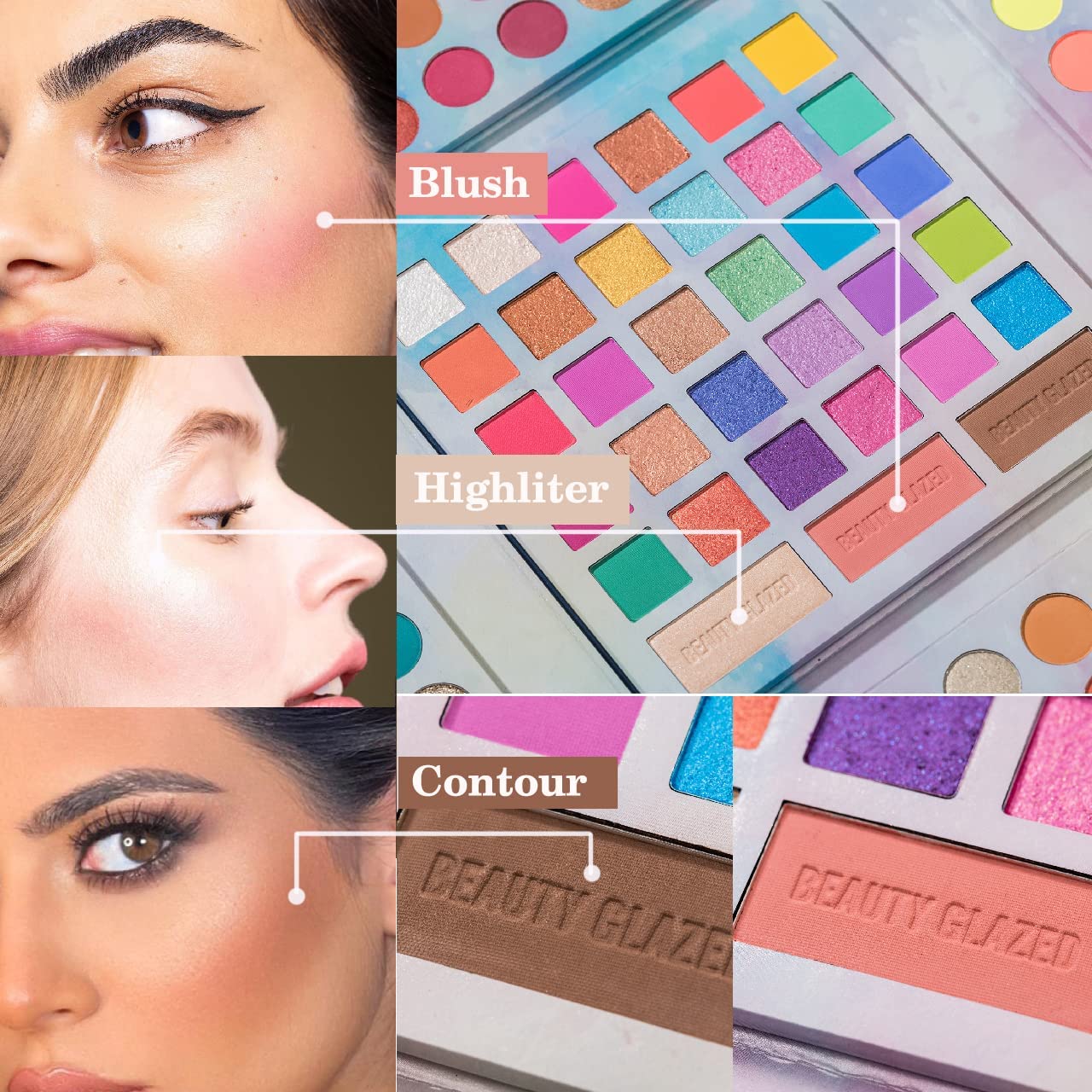 105 Colors Pastel Paradise Eyeshadow Palette - Highly Pigmented Neon Shimmer Matte Glitter Rainbow Makeup Set with 24pc Brushes | Professional Eye Shadow Powder for Party, Halloween & Daily Makeup Looks