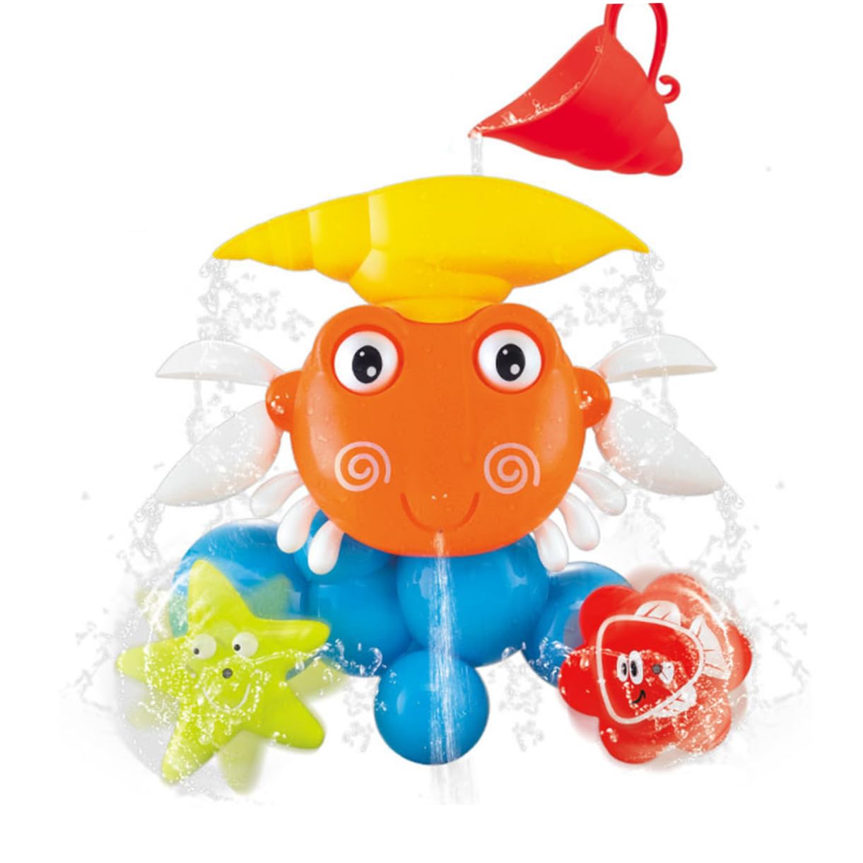 DRESSOOS Crab Bath Toys for Babies & Toddlers - Fun Animal Bathtub Toys for Sensory Play & Water Learning - Perfect for Bathtime, Pool Play & Early Childhood Development
