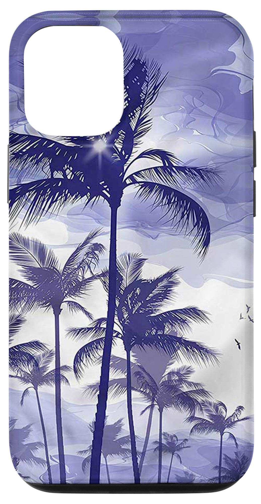 iPhone 12/12 Pro Case - Tropical Palm Tree Design, Shockproof & Slim Protective Cover for Sunny Days | Perfect for Beach Vacations, Summer Travel & Outdoor Adventures