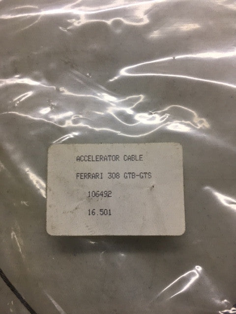 Ferrari 308 GTB GTS Accelerator Cable Replacement Part - High Performance Throttle Cable for Ferrari 308 - Perfect for Racing, Restoration & Daily Driving