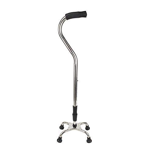 Lightweight Adjustable Aluminum Alloy Walking Stick for Elderly - 4-Legged Medical Crutch with Support Handle, Non-Slip Base (Color: T10) - Ideal for Indoor/Outdoor Mobility Assistance & Senior Stability Support