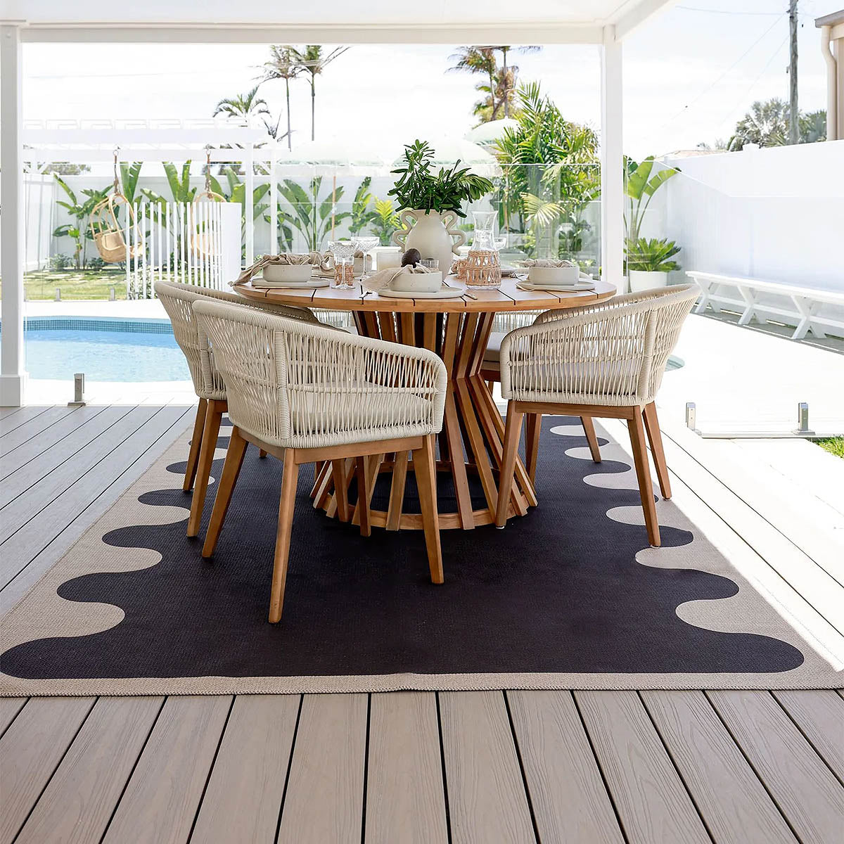 Jig New Jute Rug - Natural Eco-Friendly Handwoven Area Rug for Living Room, Bedroom & Home Decor | Soft & Durable Floor Mat