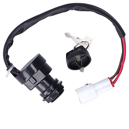 Yctze Aluminum Alloy Ignition Key Switch 4GB-82510-11-00 - Replacement for Yamaha Banshee 350 YFZ350 1995-2001 - Fuel Tank Key Switch - Durable & Weatherproof - Perfect for ATV & Off-Road Motorcycle Maintenance