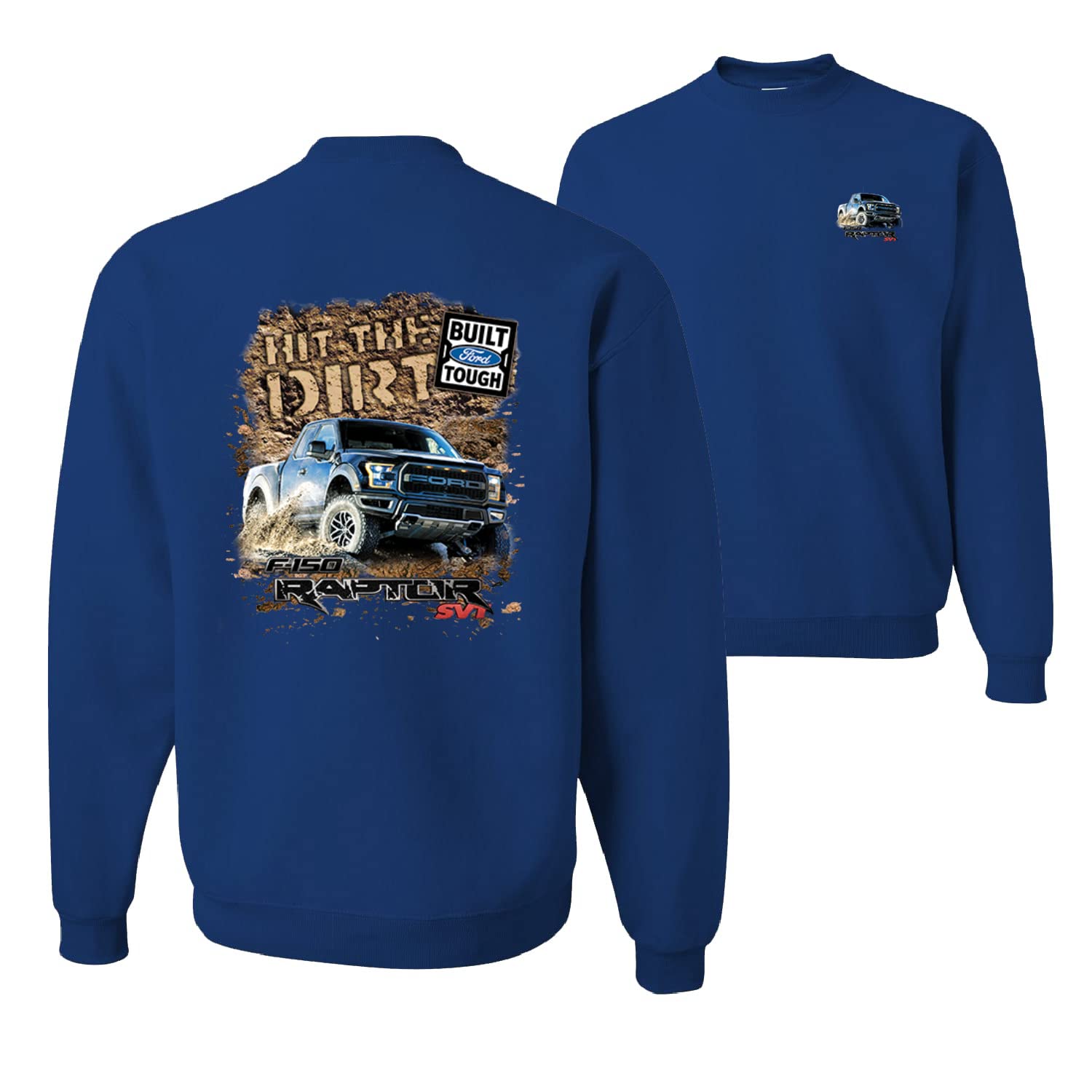 Ford Raptor Off-Road Graphic Crewneck Sweatshirt for Men & Women - Built Tough for Adventure, Dirt Biking & Truck Enthusiasts - Perfect for Off-Roading, Camping & Outdoor Activities