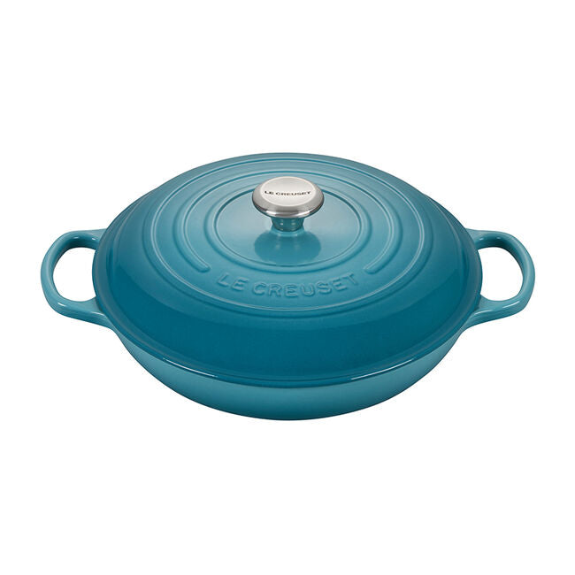 Le Creuset 3.5 Quart Enameled Cast Iron Braiser with Lid - Perfect for Searing, Braising & Slow Cooking | Oven & Stovetop Safe | Ideal for Family Dinners & Entertaining
