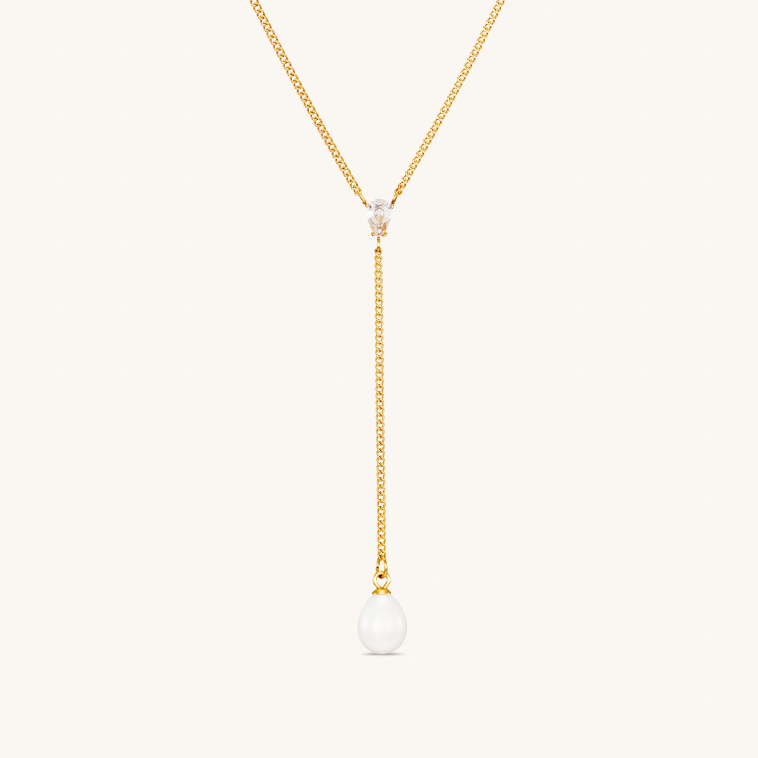 Elegant Harmony Pearl Necklace in Gold - Perfect for Weddings, Parties & Special Occasions