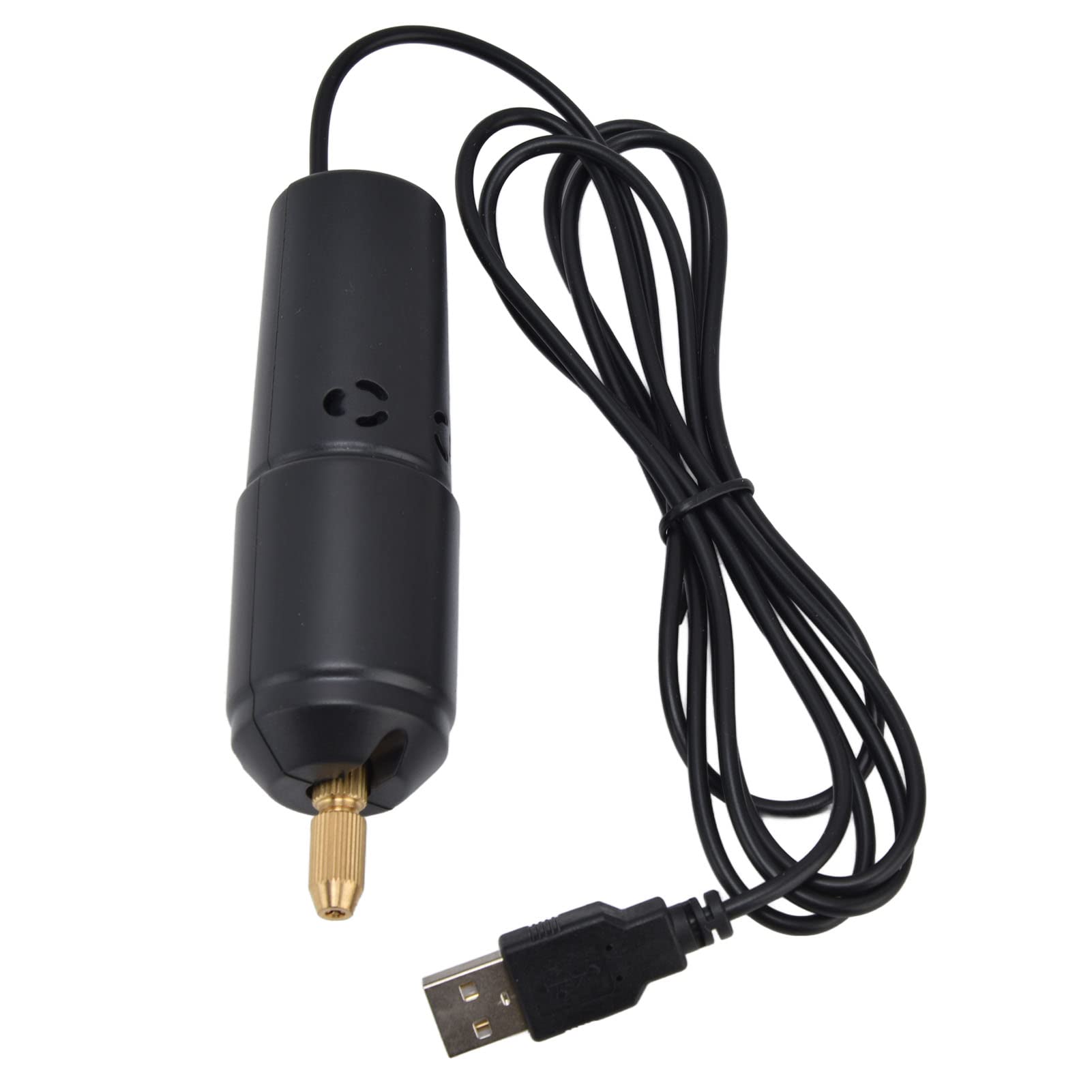 Bderkz Mini USB Electric Drill Kit - Compact Resin Drill Tool Set for Crystal, Pearl & Jewelry DIY Crafting (Black, No US Plug Included) - Perfect for Jewelry Making, Beading & Small Craft Projects